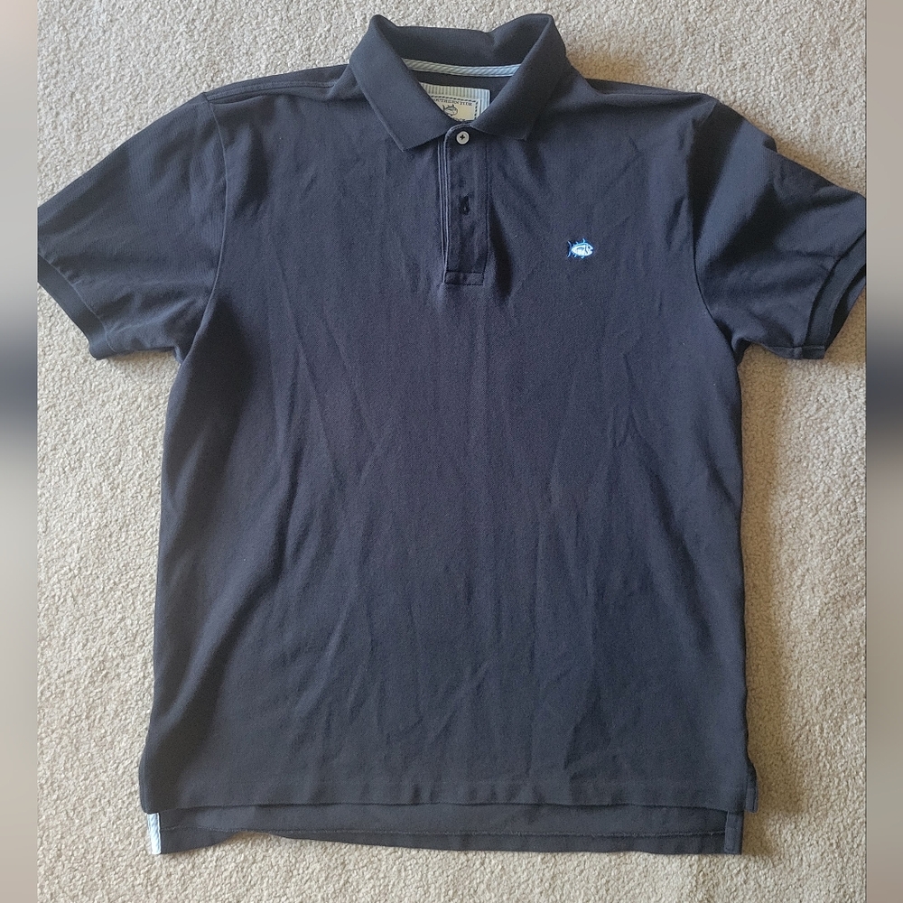 Men's Southern Tide "The Skipjack" Black Polo Shirt